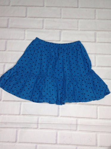 Lands End Blue Print Skirt