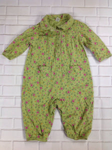 Lands End Green Print One Piece