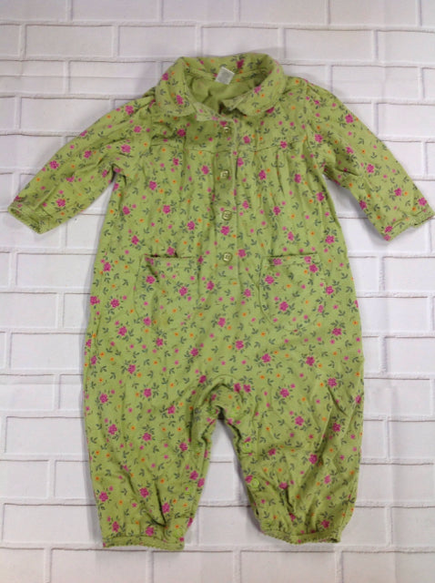 Lands End Green Print One Piece