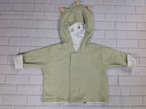 Lands End Green Print Top