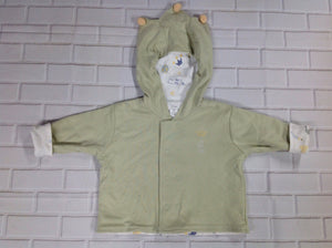 Lands End Green Print Top