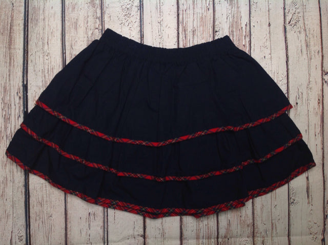 Lands End Navy Print Skirt