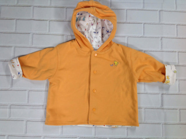 Lands End Orange Print Top