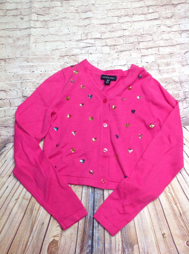 Lands End PINK PRINT Sweater