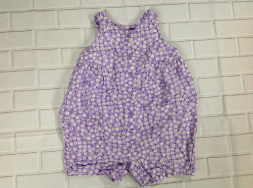 Lands End Purple Print One Piece