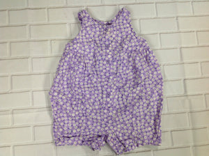 Lands End Purple Print One Piece