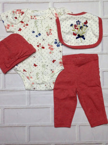 Laura Ashley CREAM & RUST 2 PC Outfit