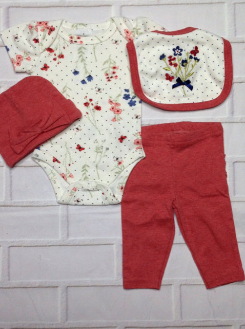 Laura Ashley CREAM & RUST 2 PC Outfit