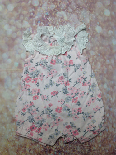 Laura Ashley Pink & Gray One Piece