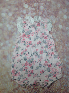 Laura Ashley Pink & Gray One Piece