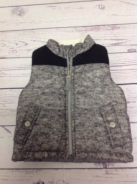 Little Lad Gray & Black Vest Vest