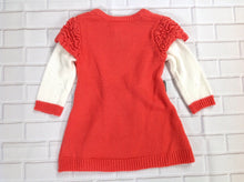 Little Lass Coral & White Sweater