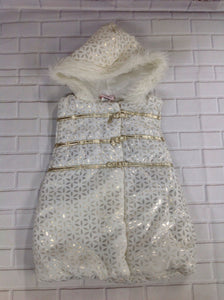 Little Lass Cream & Gold Coat