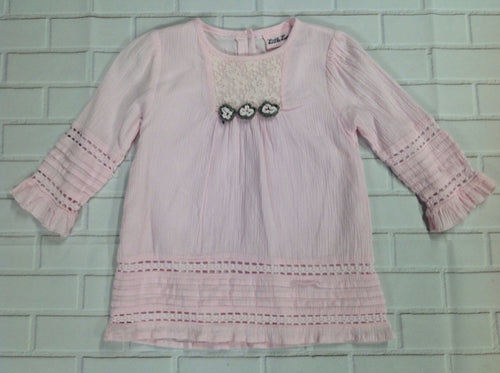 Little Lass Pink & Gray Dress