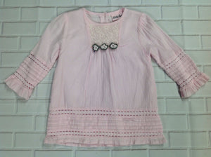 Little Lass Pink & Gray Dress