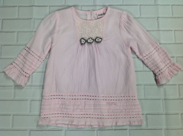 Little Lass Pink & Gray Dress