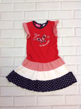Little Lindsey RED, WHITE & BLUE Dress