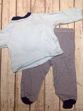 Little Me Baby Blue & Blue 2 PC Outfit