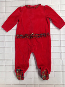 Little Me Red Print One Piece