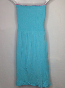 Little Miss Matched Baby Blue & Red Dress