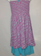Little Miss Matched Baby Blue & Red Dress