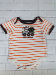 Little Wonders White & Orange Top