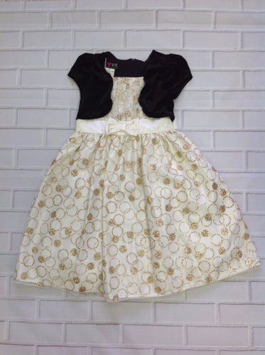 Love Cream & Gold Dress