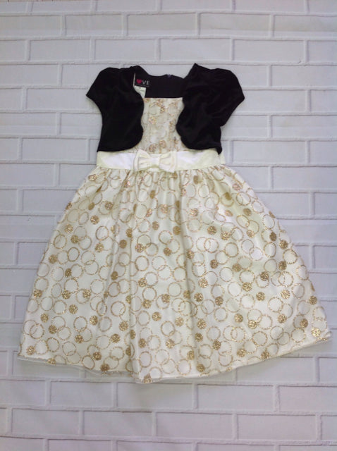 Love Cream & Gold Dress