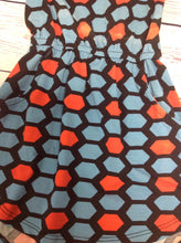 LuLa Roe BLUE & ORANGE Dress