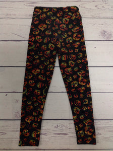 LuLa Roe Black & Orange Pants