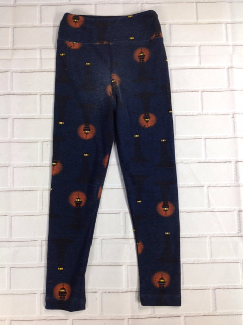 LuLa Roe Navy Print Leggings