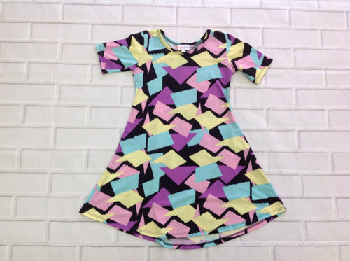 LuLa Roe Pink & Blue Dress