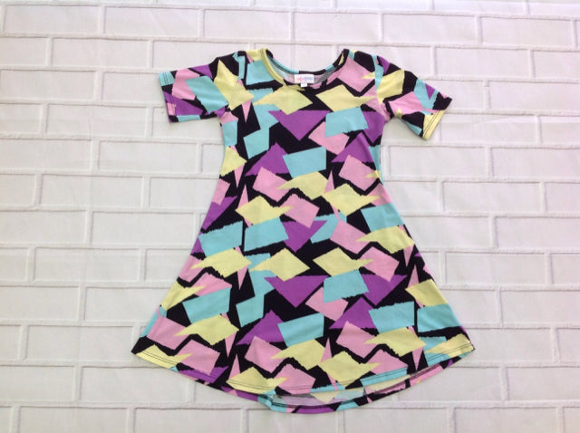 LuLa Roe Pink & Blue Dress