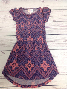 LuLa Roe Purple & Pink Dress
