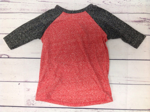 LuLa Roe RED & GRAY Top