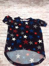 LuLa Roe RED, WHITE & BLACK Stars Top