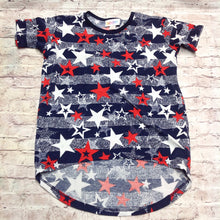 LuLa Roe RED, WHITE & BLUE Top