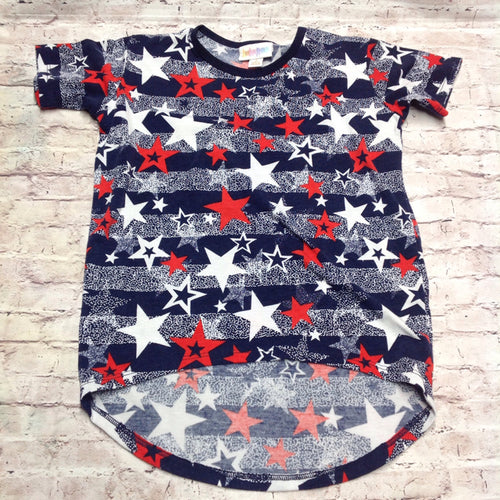 LuLa Roe RED, WHITE & BLUE Top