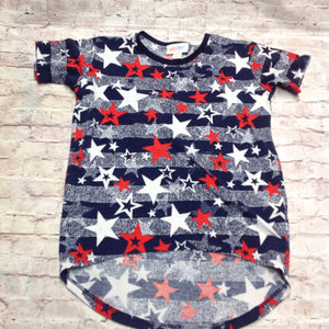 LuLa Roe RED, WHITE & BLUE Top