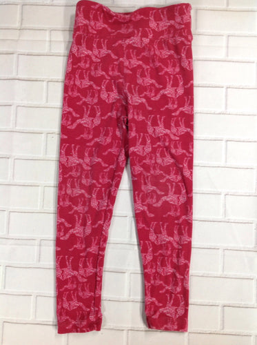 LuLa Roe Red Print Leggings