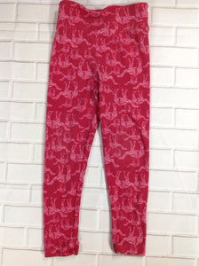 LuLa Roe Red Print Leggings