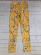 LuLa Roe Yellow Print Leggings