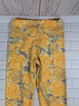 LuLa Roe Yellow Print Leggings