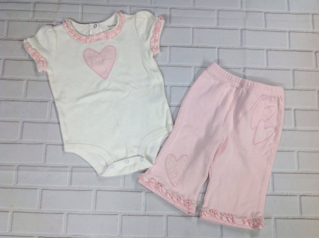 MESSAGE FROM THE Cream & Pink 2 PC Outfit