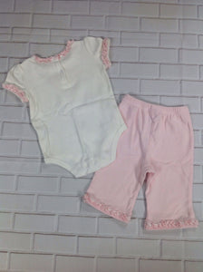 MESSAGE FROM THE Cream & Pink 2 PC Outfit
