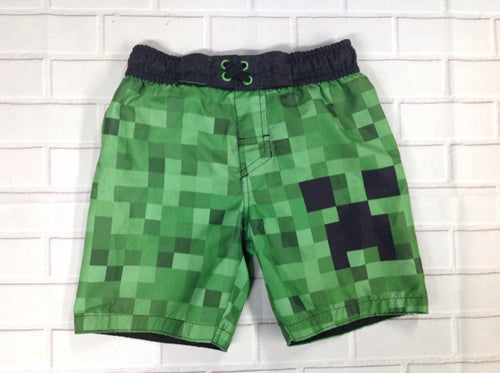 MINECRAFT Green Print Swimwear