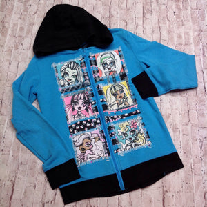 MONSTER GIRL Blue Print Top