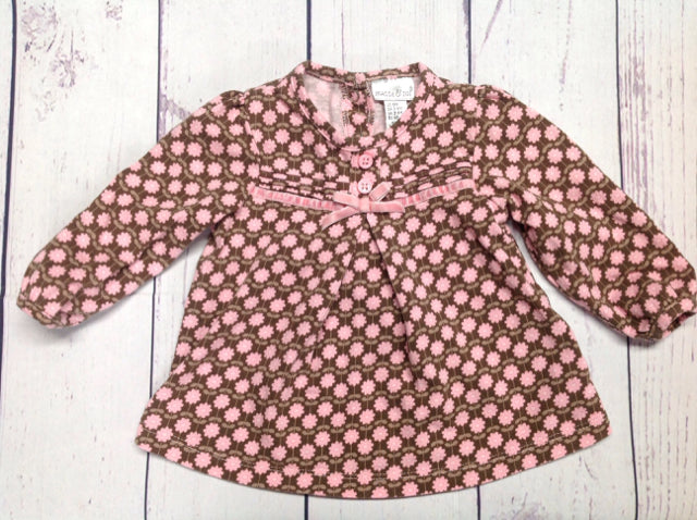 Maggie & Zoe Brown & Pink Top