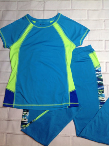 Mambo Blue & Lime 2 pc Set