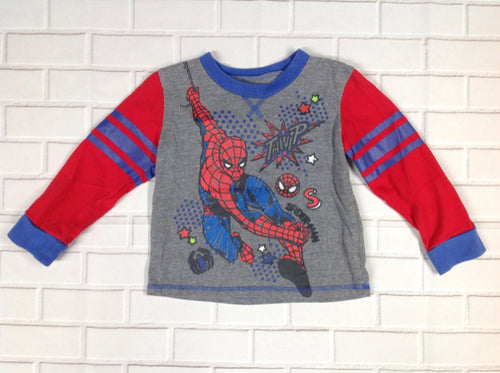 Marvel GRAY & RED Spiderman Top